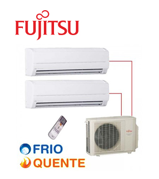 Ar Condicionado - Fujitsu - 14.000 BTU/h (1x 07.000 e 1x 12.000)